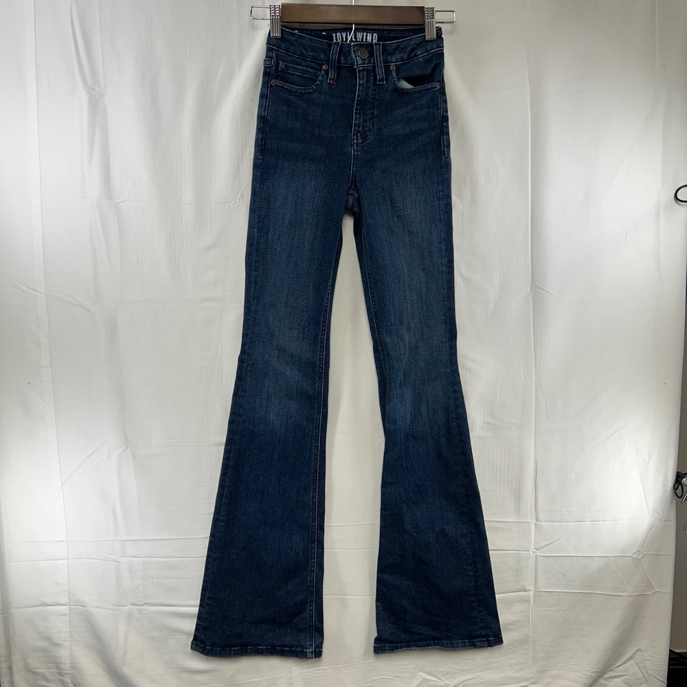 Idyllwind Flare Jeans Womens 0 Dark Wash High Rise Stretch Miranda Lambert 22x34